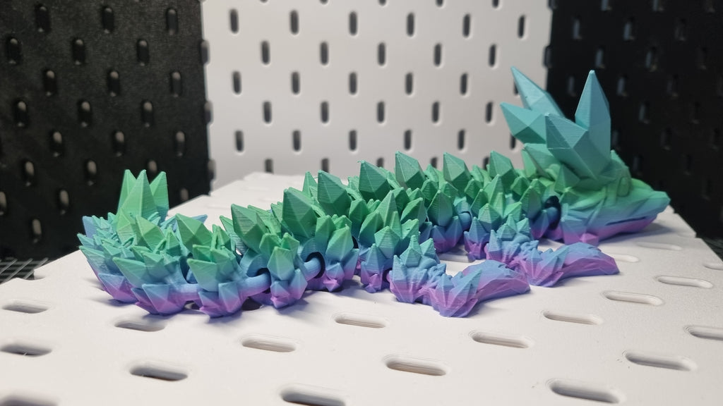 Baby Crystal Dragon- rainbow