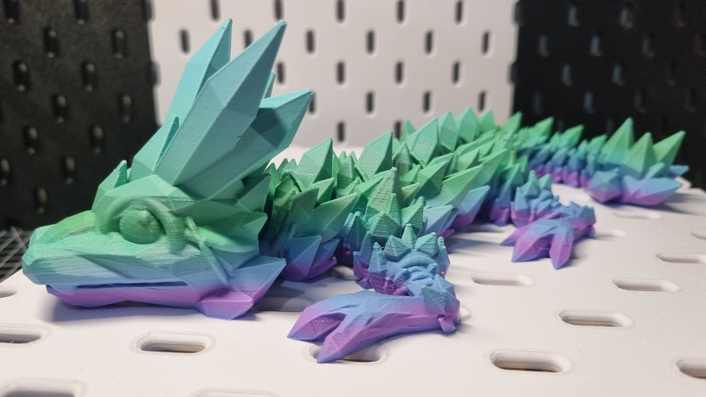 Baby Crystal Dragon- rainbow