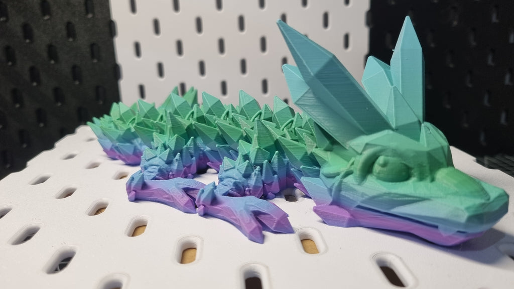 Baby Crystal Dragon- rainbow